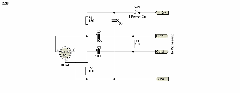 Рисунок 6.1 - Схема Т-питания